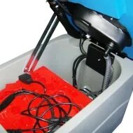 iVo Blue Line Giampy 22B/2 duo Borstel schrobzuigmachine met 2 bostels, 1x acculader en 2 AGM accu's