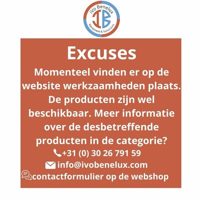 Excuses voor het ongemak