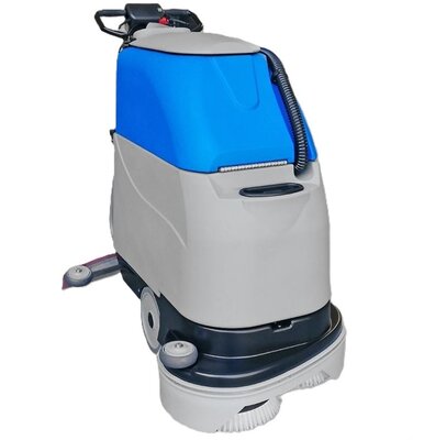 iVo Blue Line Giampy 22B/2 duo Borstel schrobzuigmachine met 2 bostels, 1x acculader en 2 AGM accu's